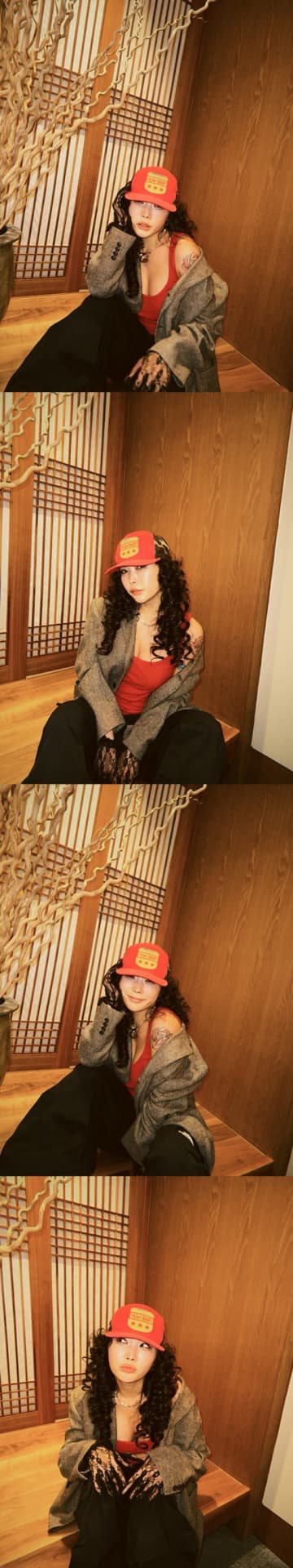 「これダンス？性行為じゃん」発言で炎上のHoney J、胸元ざっくりインナーから溢れるボリューム感【PHOTO】