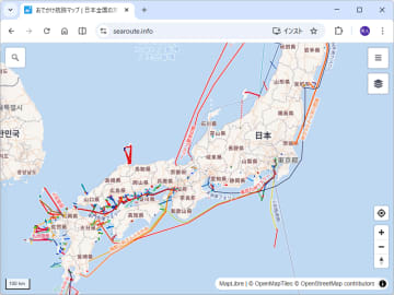 日本に現存する定期旅客航路がまとまった「おでかけ航路マップ」がすばらしいと話題に／船旅に出たいという衝動に駆られること間違いなし【やじうまの杜】