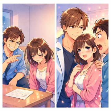 「お前みたいなブス、俺以外誰が拾うの？」笑う夫→離婚届を突きつけた私の隣の男性を見て絶句【短編小説】