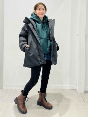 長すぎず短すぎない！【GU】お尻まですっぽりカバー♡「優秀アウター」