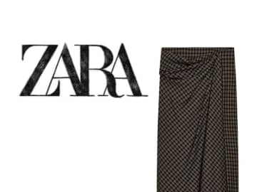 大人でも穿きやすい「チェック柄スカート」→【ZARA】に売ってた、、！