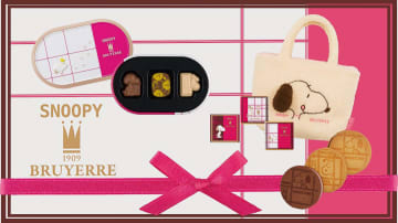 スヌーピー×ベルギーの老舗「ブリュイエール」のコラボショコラを発売。もこもこポーチやミニトートも