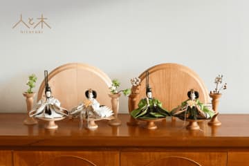 伝統的なのにモダンなインテリアにも合う雛人形が登場　自宅の雰囲気に合わせて選べる、9種類の京都西陣織衣装と2種類の台座　～アンティークモダン～