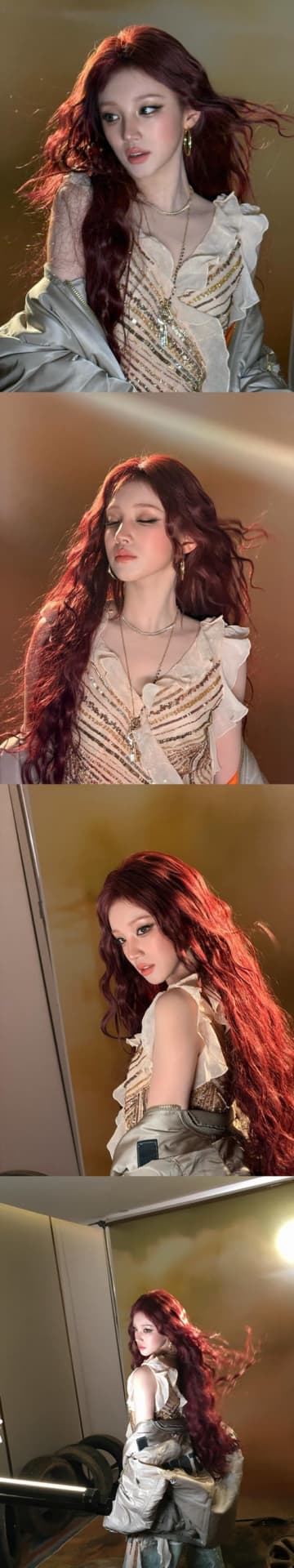 「女神だ…」i-dle・ウギ、幻想的な“赤髪”にイメチェン！息をのむ美貌に反響続々【PHOTO】