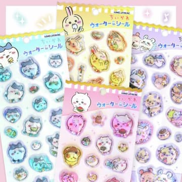 「ちいかわ」のぷくぷくシールが可愛い！中に入った水がゆらゆらキラキラと輝き、触り心地はぷにっと柔らか【UPDATE】
