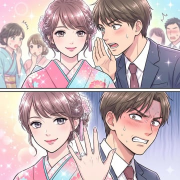 「昔好きだったんだ」成人式で告白してきた男。だが、私の指輪姿に気づいた瞬間、本性が見えた【短編小説】
