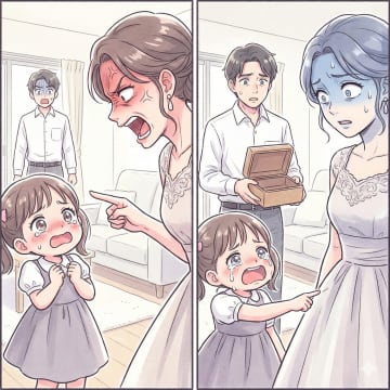 「前の女の子供が、私の服に触らないで！」と怒る現妻。だが、子供の放った一言に空気が一変【短編小説】