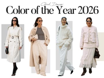 2026年の色は「クラウドダンサー」。旬の着こなし術は？【ストリートスナップ】