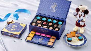 ゴディバとミッキーのチョコレート ディズニーストアのバレンタイングッズ