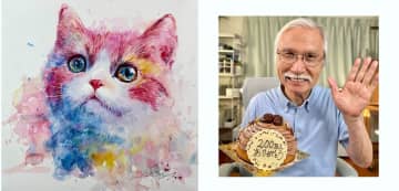 ショート動画でバズり続ける水彩画家の”おじいちゃん先生”こと柴崎春通氏が個展を開催