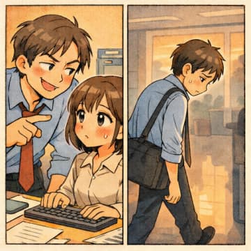 「残業代が欲しい時はダラダラ働くんだよ」アドバイスする先輩。後日、先輩が定時で帰った理由【短編小説】