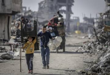 米、ガザ和平移行伝達か　イスラエルに、条件顧みず