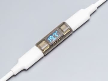 最大140Wと40Gbps対応、充電状態を可視化できるUSB Type-C中継アダプター、サンワサプライが発売
