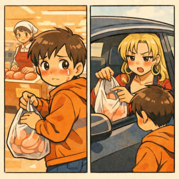 「おばさんちょうだい！」試食品を何度ももらう子供。違和感を感じ、子供の後を追いかけると…【短編小説】