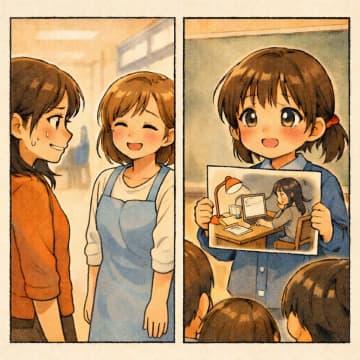 「共働きで寂しい思いをさせてるのよ」嫌味を言うママ友。だが、授業参観で見た娘の姿に救われた【短編小説】