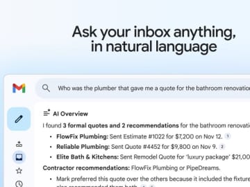 グーグル、Gmailに新機能「AI Inbox」　Geminiが重要な情報をまとめて報告
