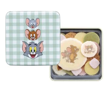 『トムとジェリー』×「桂新堂」が今年もコラボ！　チーズえびせんべいやアソート缶など登場