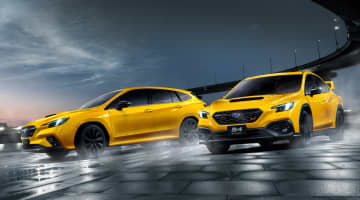 スバル、サンライズイエローの「レヴォーグ」「WRX S4」特別仕様車「STI Sport R Black Limited II」
