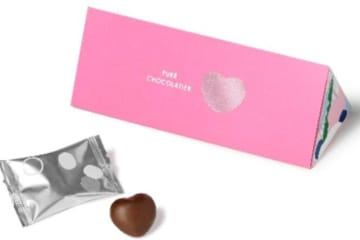 チョコがけピュレグミ「ピュレショコラティエ」が進化、“白桃ジュレ入り”ピーチグミ×ビターチョコなど