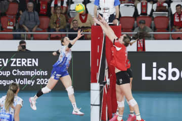 先発起用の石川真佑が攻守で活躍！ チームはストレート勝利【女子欧州CL】