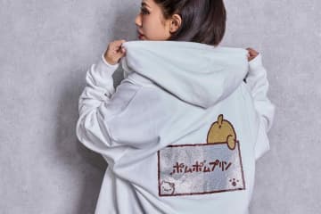 サンリオ“ポムポムプリン＆ハンギョドン”のかくれんぼラメパーカー、ジェイダから