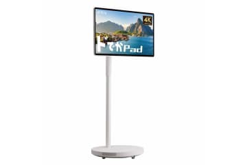 ドウシシャ、家中どこにでも移動できる27型4Kスマートモニター「ドでかPad」