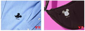 ユニクロ、ミッキー＆フレンズの刺繍サービス。正面顔・横顔シルエットの全16種