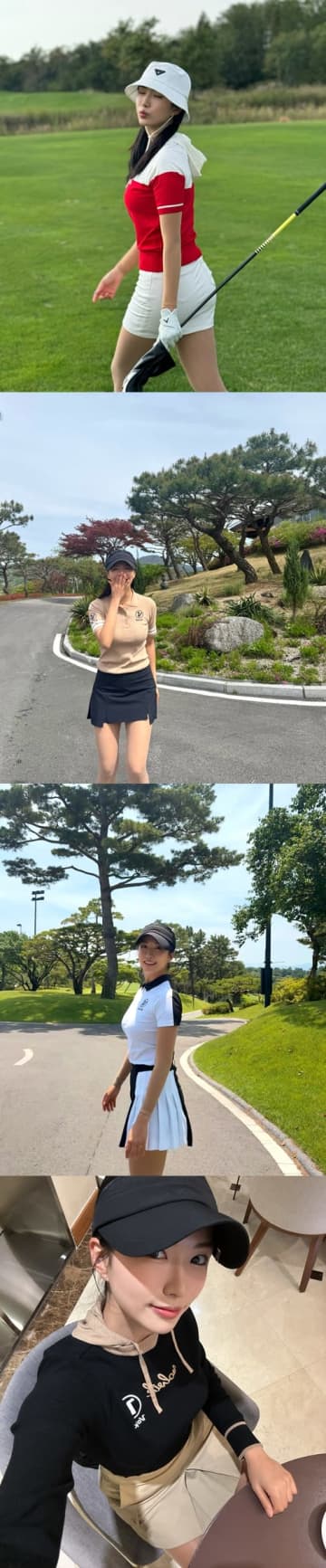 ミニスカウェアで美貌を大胆見せ！韓国女子ゴルファーの近況大放出にファンも夢中「めちゃくちゃ綺麗…」【PHOTO】