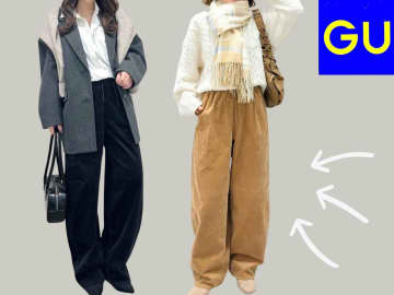 「コーデュロイ」を女っぽく着たい♡【GU】おしゃれスタッフの「サマ見えコーデ」