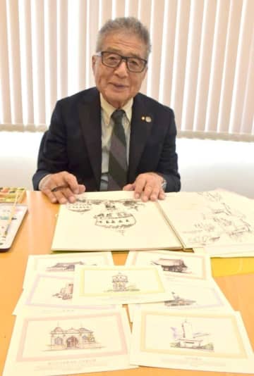 貴重な建物、絵はがきに　水戸の建築家・横須賀さん　気象台や配水塔など8カ所　茨城