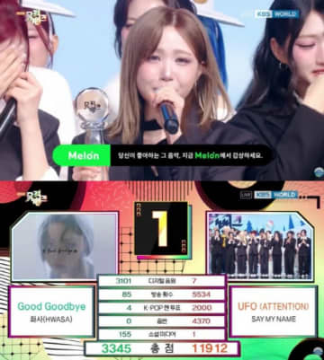 「SAY MY NAME」、デビュー初の「ミュージックバンク」1位…HITOMIが号泣「ジェジュンPDに感謝」