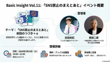 Basic Insight【SNS禁止のまえとあと】Vol.11「前回のつづき、やります＋α」