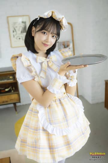 【グラビア】「ミスマガのアソビバ！」江下晏梨さんのメイド服姿など、ヤンマガWebのグラビア一挙公開