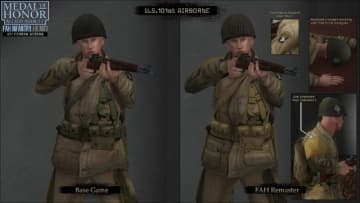 名作ミリタリーFPS『Medal of Honor: Allied Assault』の歩兵テクスチャを高解像度化するMod登場！