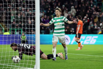 前田大然が“仕上げの一撃”で今季8点目をマーク! セルティック、オニール監督の復帰戦で4発大勝