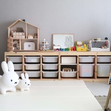 出し入れ簡単でお子さんも安心！「おもちゃ収納」アイデア