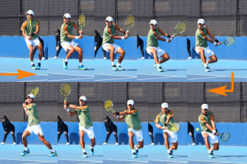 両手バックのダウンザラインは左手主体で打ちたい方向に押す！ 住澤大輔流コントロールの鍵【プロが明かすテニス上達法】＜SMASH＞