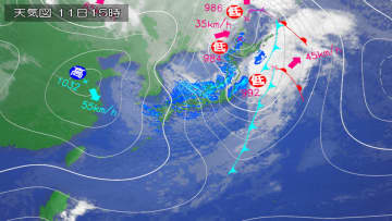 【最強寒波】　日本海側を中心に大荒れ。大雪や暴風、高波、交通障害に警戒