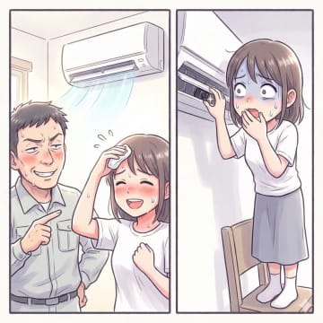 「タダでエアコン、修理するよ」と言う自称プロの親戚。だが、修理したエアコン周りを見ると…【短編小説】