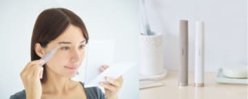 顔全体のトータルケアがこれ1本 テスコムのフェイスシェーバー「TT321A-W」「TT321A-C」