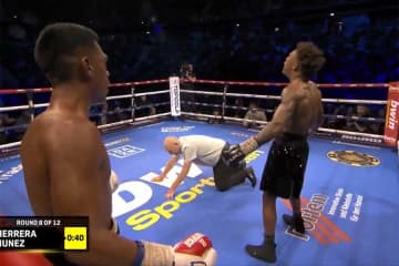 ボクシング乱戦で“審判ダウン”の珍事発生　「何が起きたんだ？」「クレイジー」驚愕の声