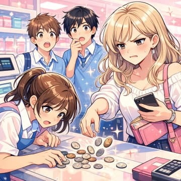 「接客がゴミね」嫌味を言いながら、レジで小銭を投げるおばさん→他の若い客の一言で表情が一変【短編小説】