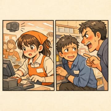 「レジ応援お願いします！」と呼ばれているのに、見て見ぬふりする先輩にくだった天罰とは？【短編小説】