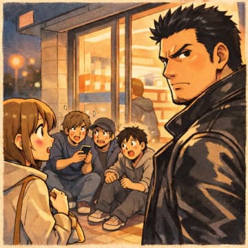 「通れないんですけど」コンビニの入り口付近で騒ぐ若者。だが、突然表情を変え逃走、一体何が【短編小説】