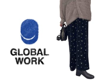 『黒 × 柄』だから挑戦しやすい！【グローバルワーク】40・50代がこなれる「優秀スカート」