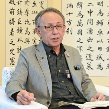 沖縄知事、解散検討に苦言　「予算執行に影響出る」