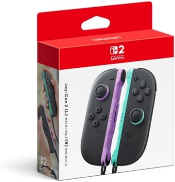 AmazonにてSwitch2用「Joy-Con 2 ライトパープル/(R) ライトグリーン」の予約受付中