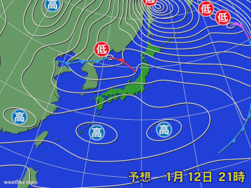 今冬一番の寒気の南下の後は一時的に春一番のような天気に