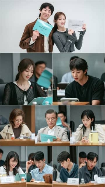 “ヒョプ様”ことチェ・ジョンヒョプ、共演女優と肩寄せ合い…和やかな新ドラマ台本読み合わせ現場公開！