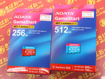 ADATAのNintendo Switch 2対応microSD Expressカード「GameStart」が入荷